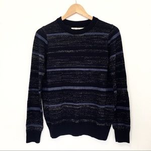 LAST CHANCE MiH Blue Gold Striped Wool Sweater